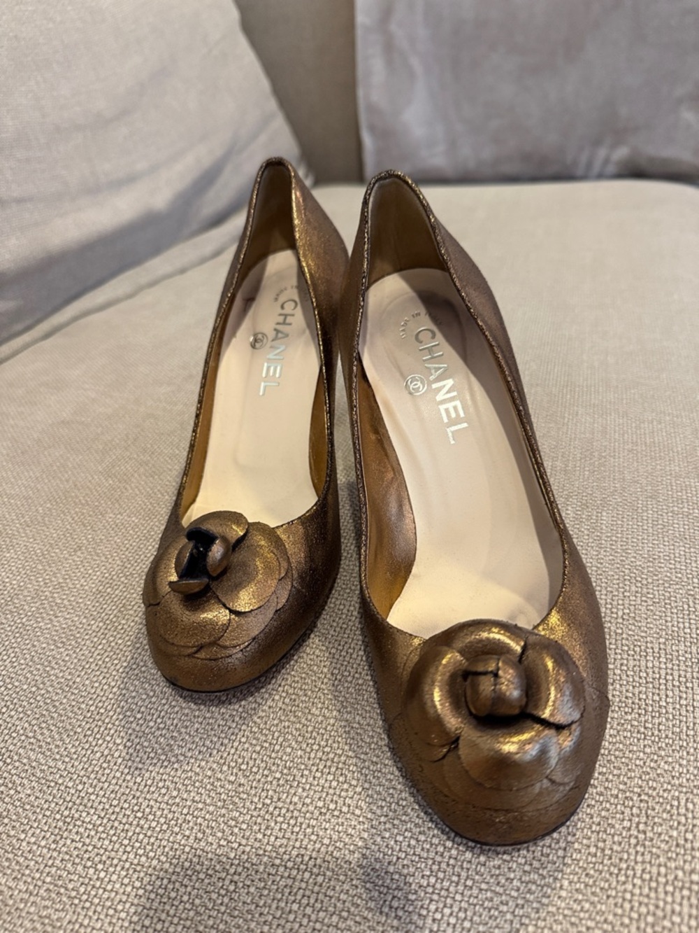 CHANEL Bronze Metallic